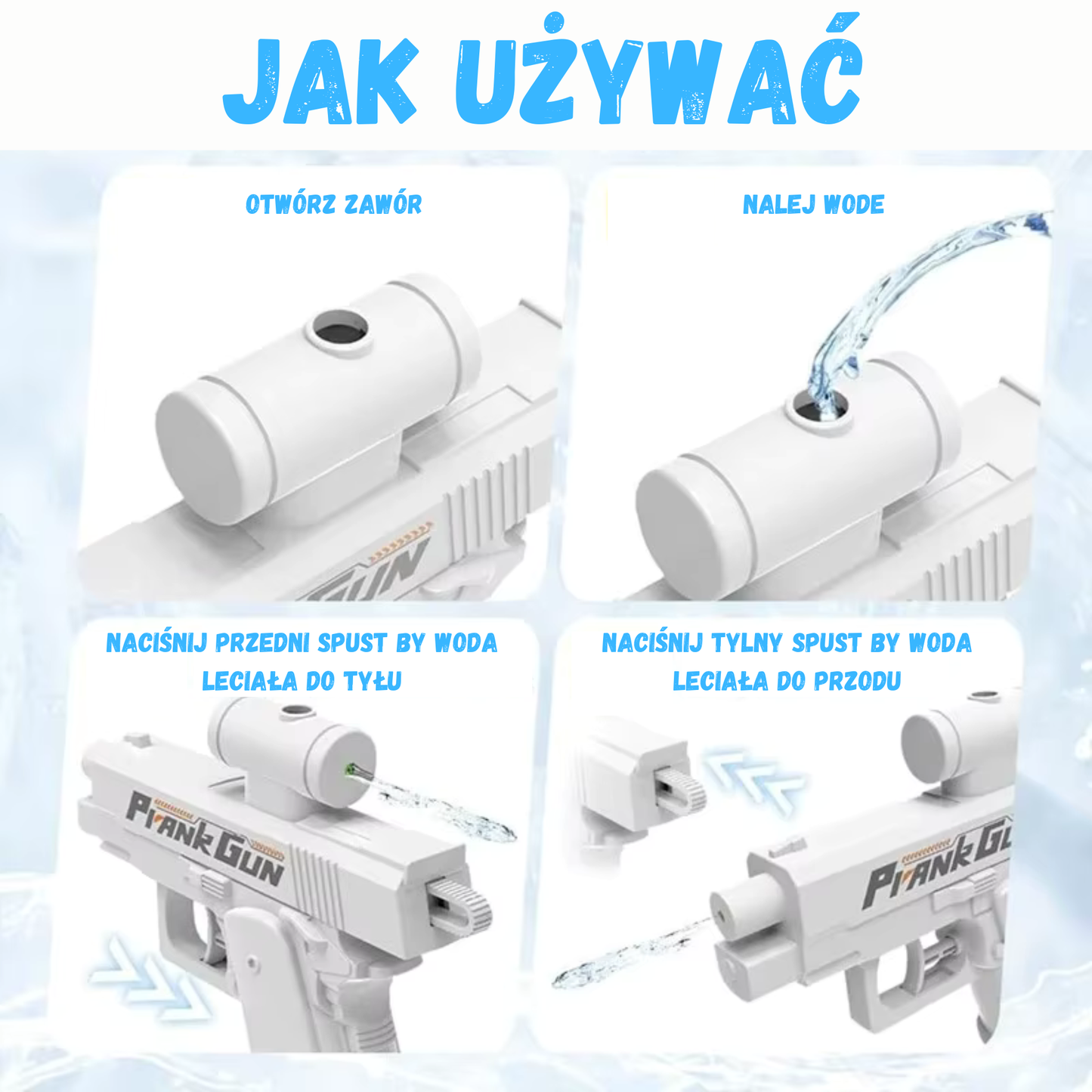 Prank Gun™ – Dwukierunkowy Pistolet na Wodę